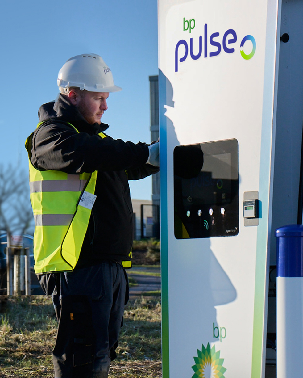 Installing an EV charger at the Kettering hub