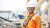 A bp health, safety, security and environment (HSSE) inspector at the Hyundai Heavy Industries shipyard in Ulsan, South Korea